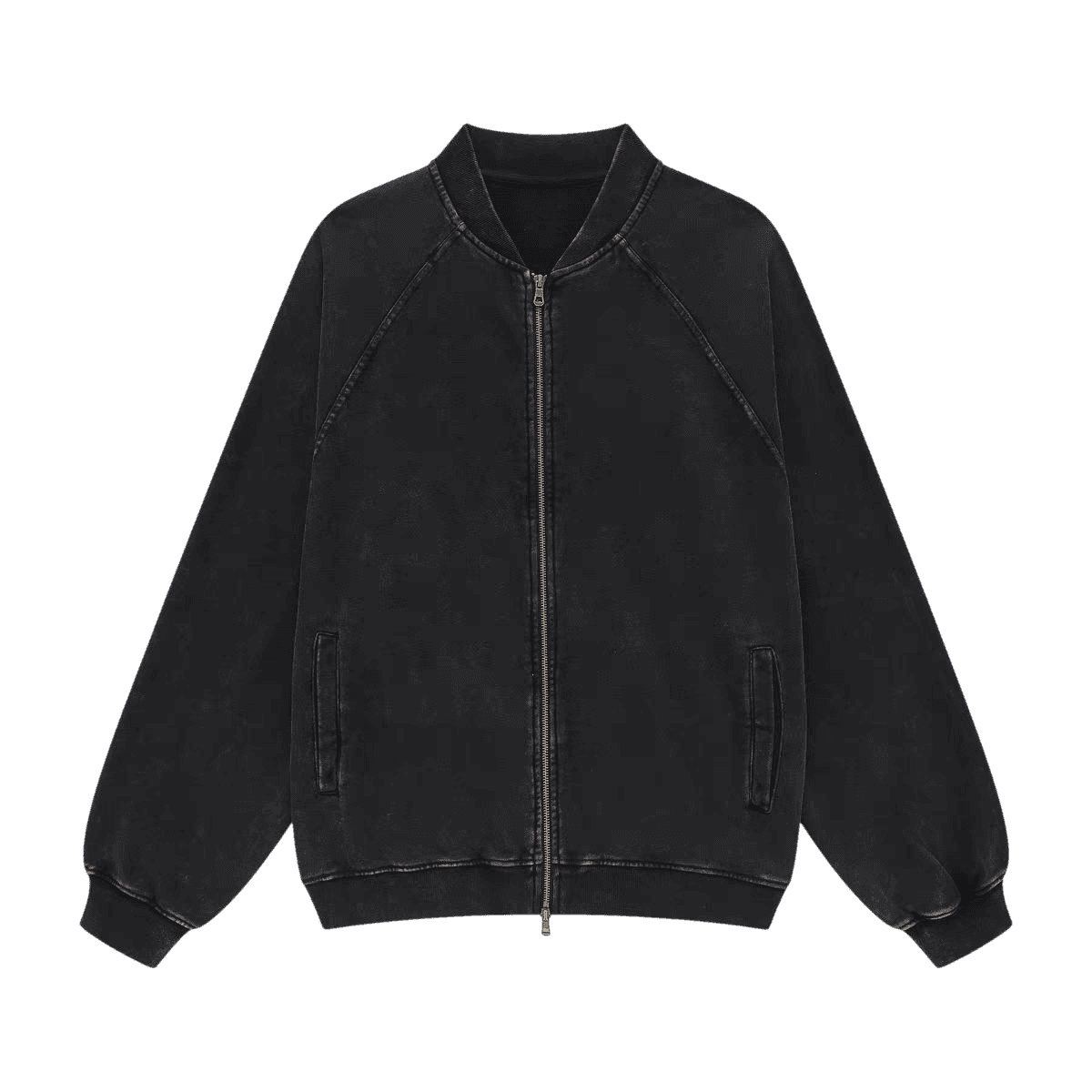 Vintage Black (Bomber Zip-Up)