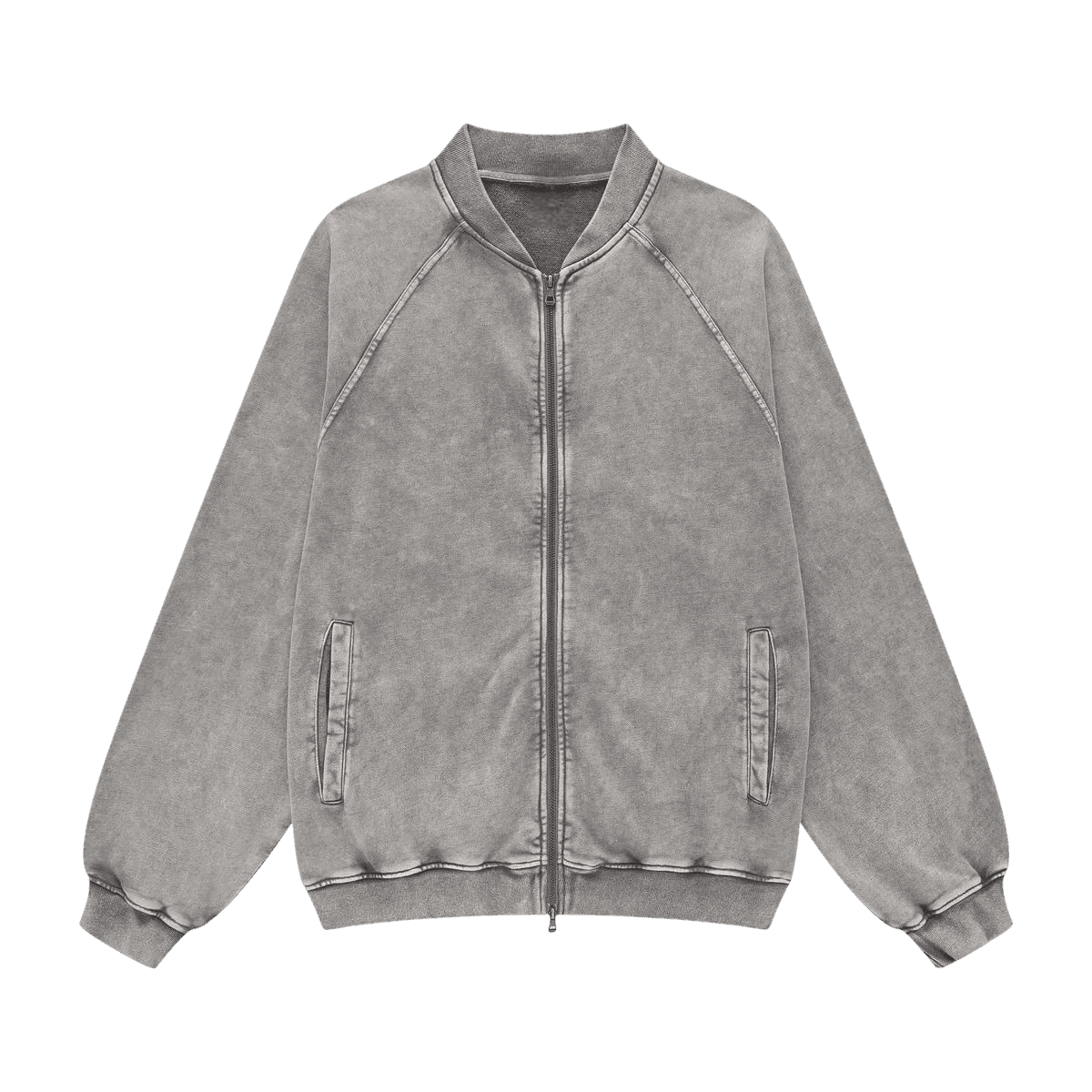 Vintage Grey (Bomber Zip-Up)